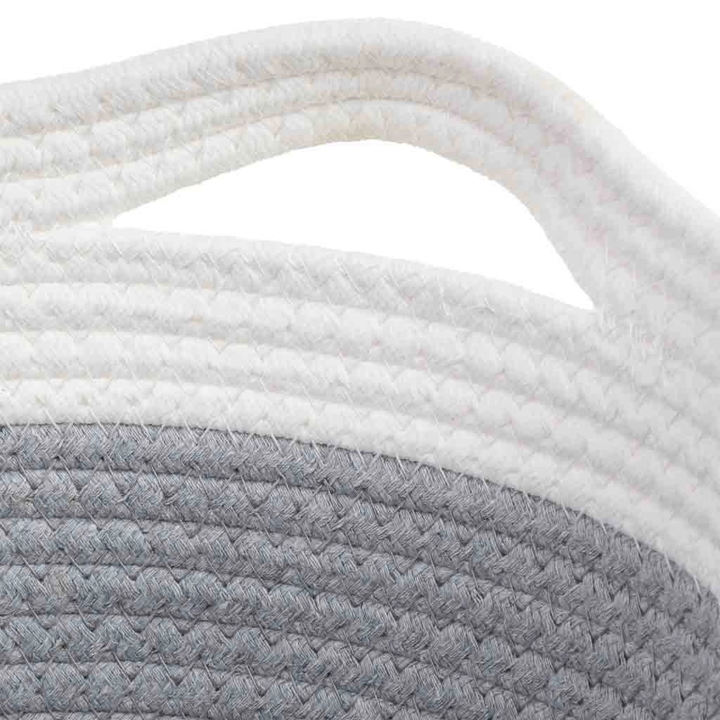 Cestino in corda di cotone intrecciata 33x24x20