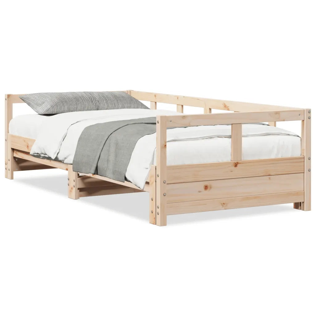 vidaXL Dormeuse senza Materasso 90x190 cm in Legno Massello di Pino