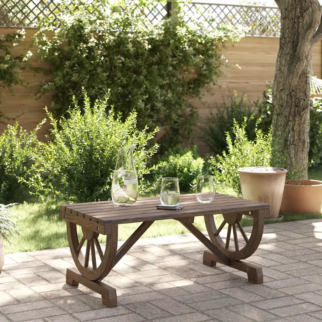 Tavolino da Giardino-Tavolo da Esterno-Tavolino da Patio 90x50x40 cm in Legno Massello di Abete 346077