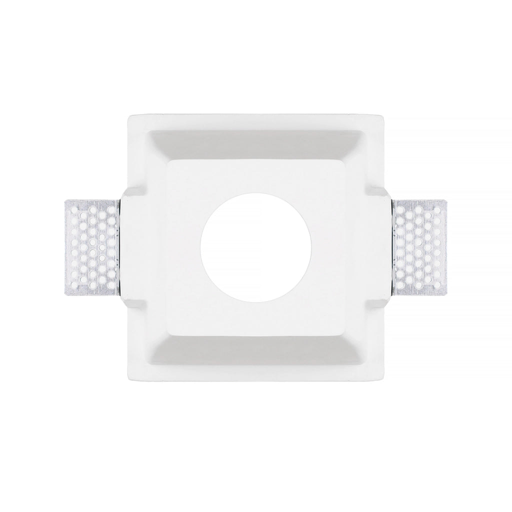 PORTAFARETTO GU10 QUADRATO IN GESSO BIANCO DA INCASSO - ELEGANZA E FUNZIONALITA' PER CONTROSOFFITTI