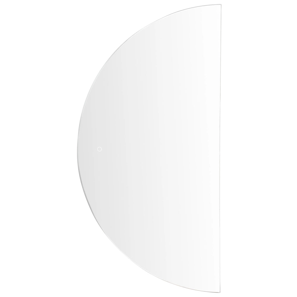 Specchio LED sospeso 60 x 120 cm semicircolare moderno contemporaneo per il bagno Vanity montato a parete per il trucco in camera da letto