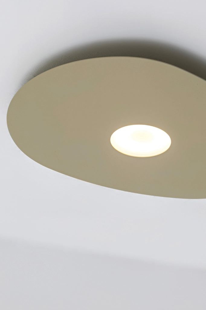 KAHLO Plafoniera Large Bianco 8W GX53 IP20 - Lampada da parete o soffitto in alluminio con fissaggio magnetico e design ultra sottile - Rossini