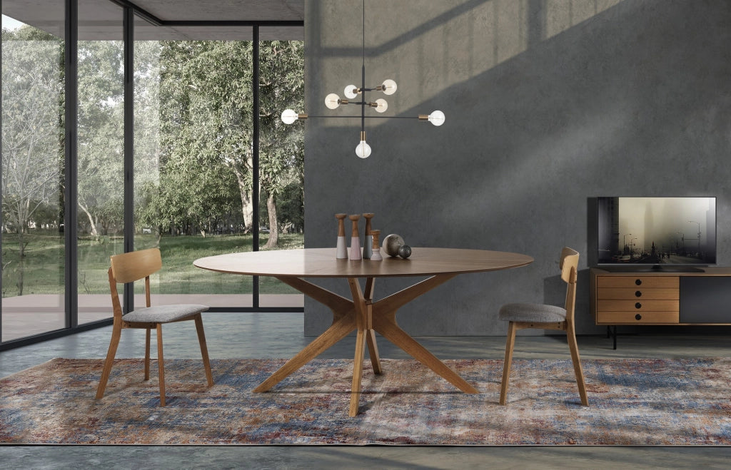 Lampadario in acciaio verniciato nero opaco cm. 82 x 40 H.50