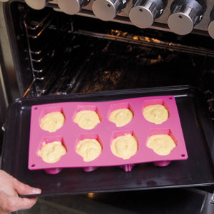 Stampo multiporzione con tre diversi soggetti, happy birthday 8 porzioni