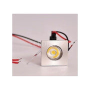Trade Shop - Punto Luce Faretto Led Incasso 1 Led 1w Luce Calda 220v Cielo Stellato Quadrato - -bianco Caldo      -