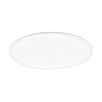 Plafoniera Moderna Sarsina Alluminio Bianco Luce Led Integrato 36W