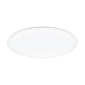 Plafoniera Moderna Sarsina Alluminio Bianco Luce Led Integrato 36W