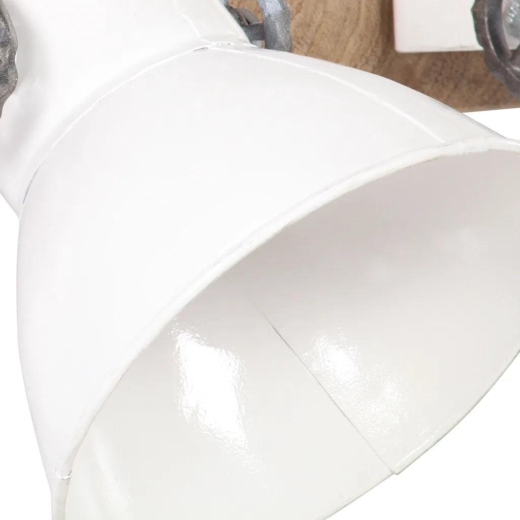 Lampada da Parete in Stile Industriale Bianca 45x25 cm E27 CFW5373613