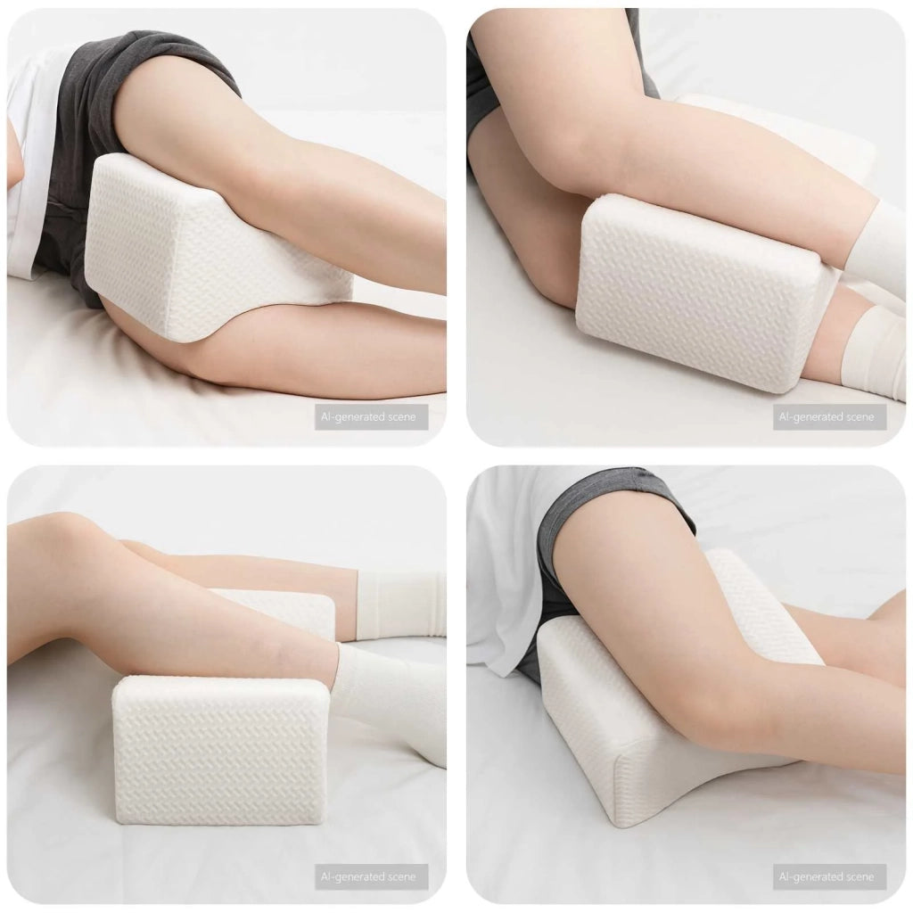 Knee Pillow Bianco Schiuma di memoria e poliestere CFW9487102