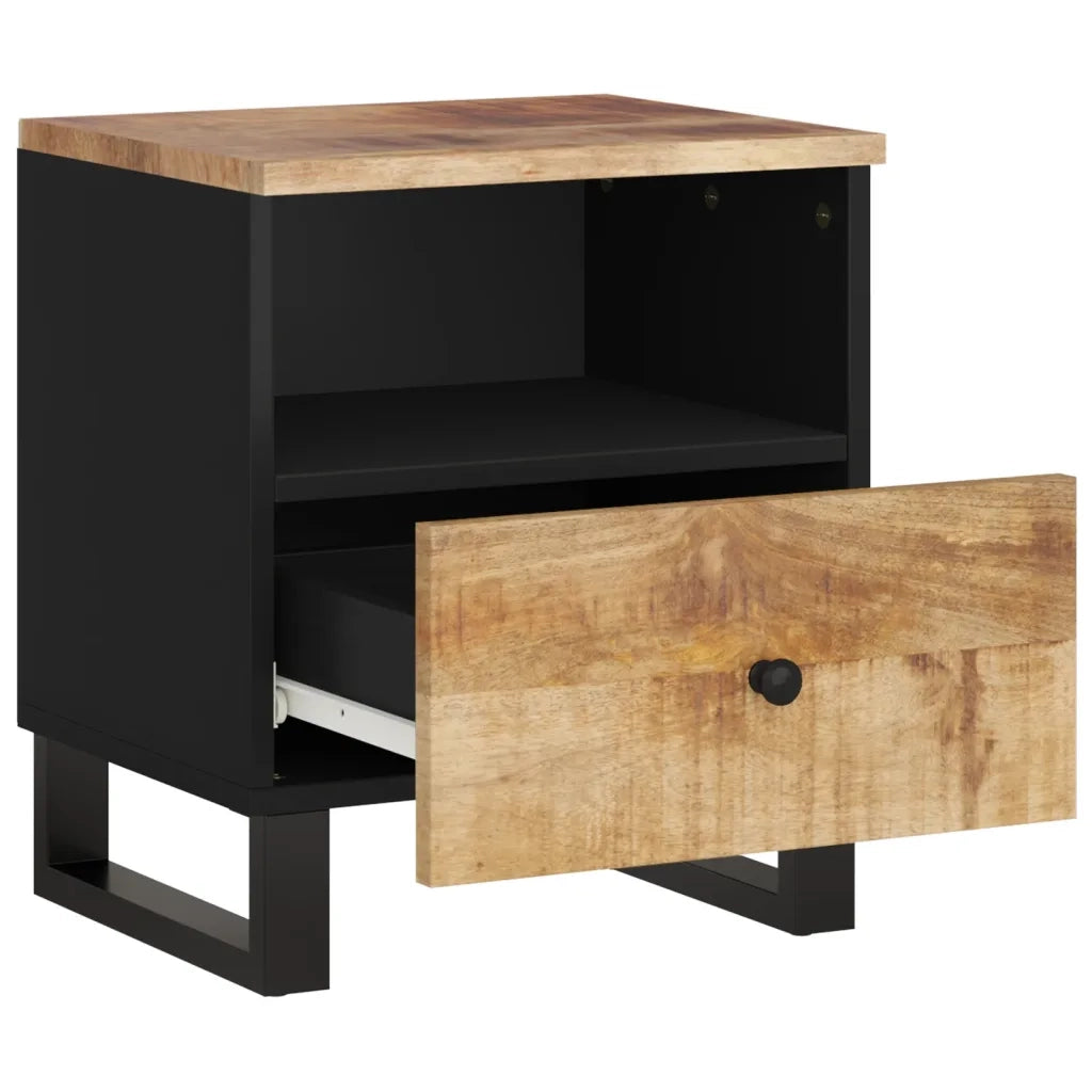 Comodini 2pz in Legno Massello di Mango e Legno Multistrato cod mxl 30601