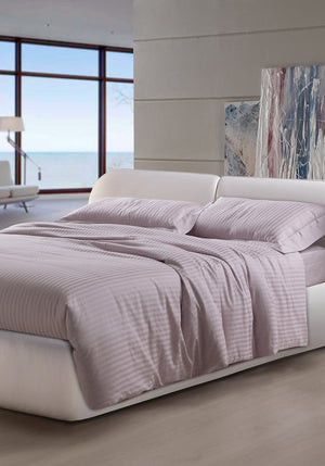 Copripiumino Matrimoniale con Lenzuola e Federe Mitera Rubino Cipria