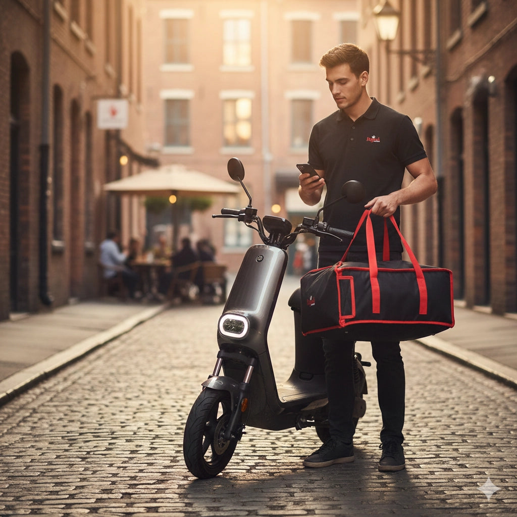 Borsa Porta Pizza 48x48x20 cm in Cordura Regina Nera