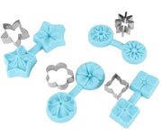 Quattro set di forme per dolci, forme per fondant di fiori, facili da pulire, forme per biscotti durature, forme per cioccolato riciclabili per cucinare in casa