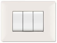 PLACCA LIFE Q MOD.LIVING PLAS.BIANCO       3P  PZ 10,0