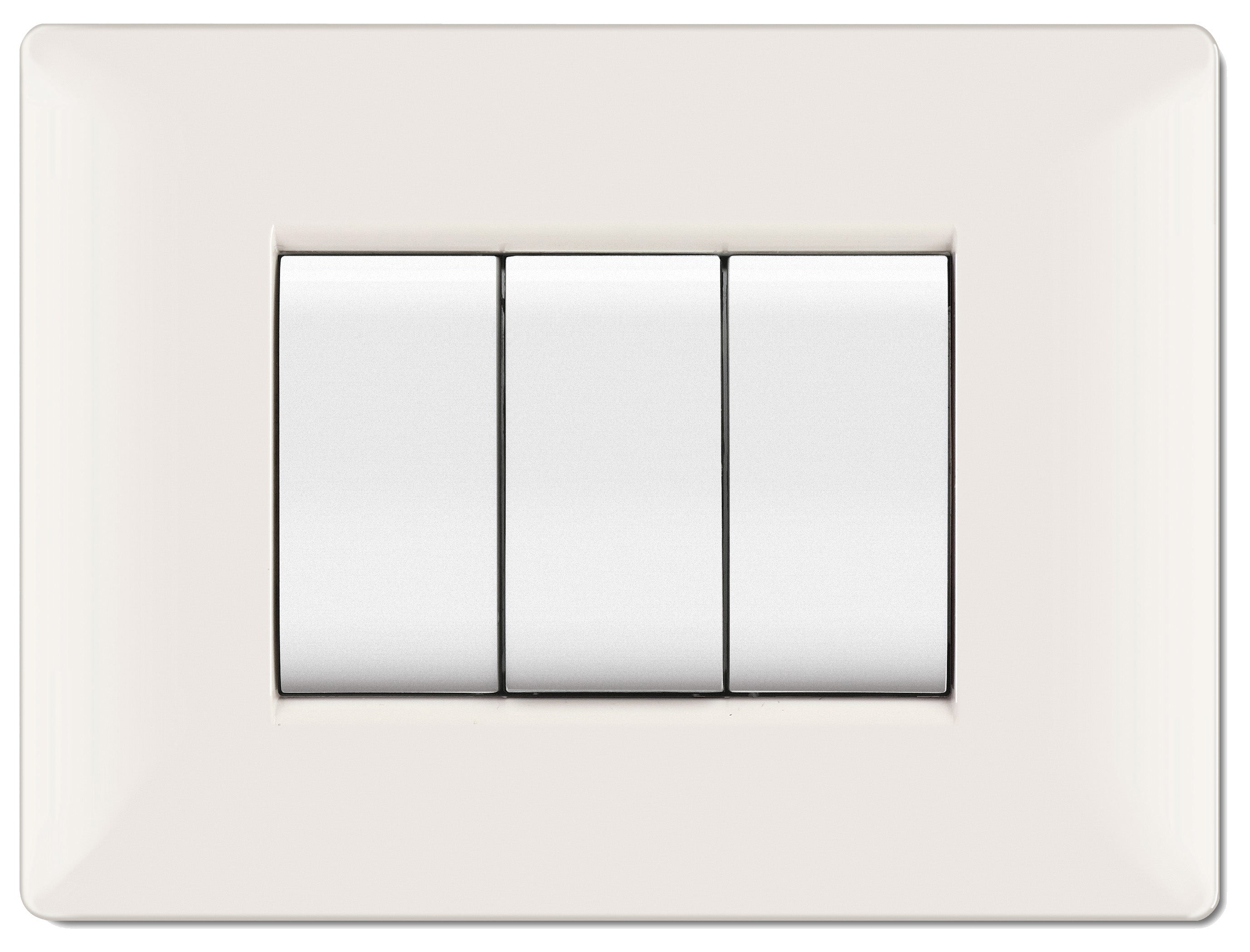 PLACCA LIFE Q MOD.LIVING PLAS.BIANCO       4P  PZ 1,0