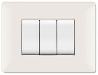 placca life q modello living bianco 4 posti cod:ferx.97518