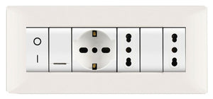 placca life q modello living bianco 7 posti cod:ferx.97519