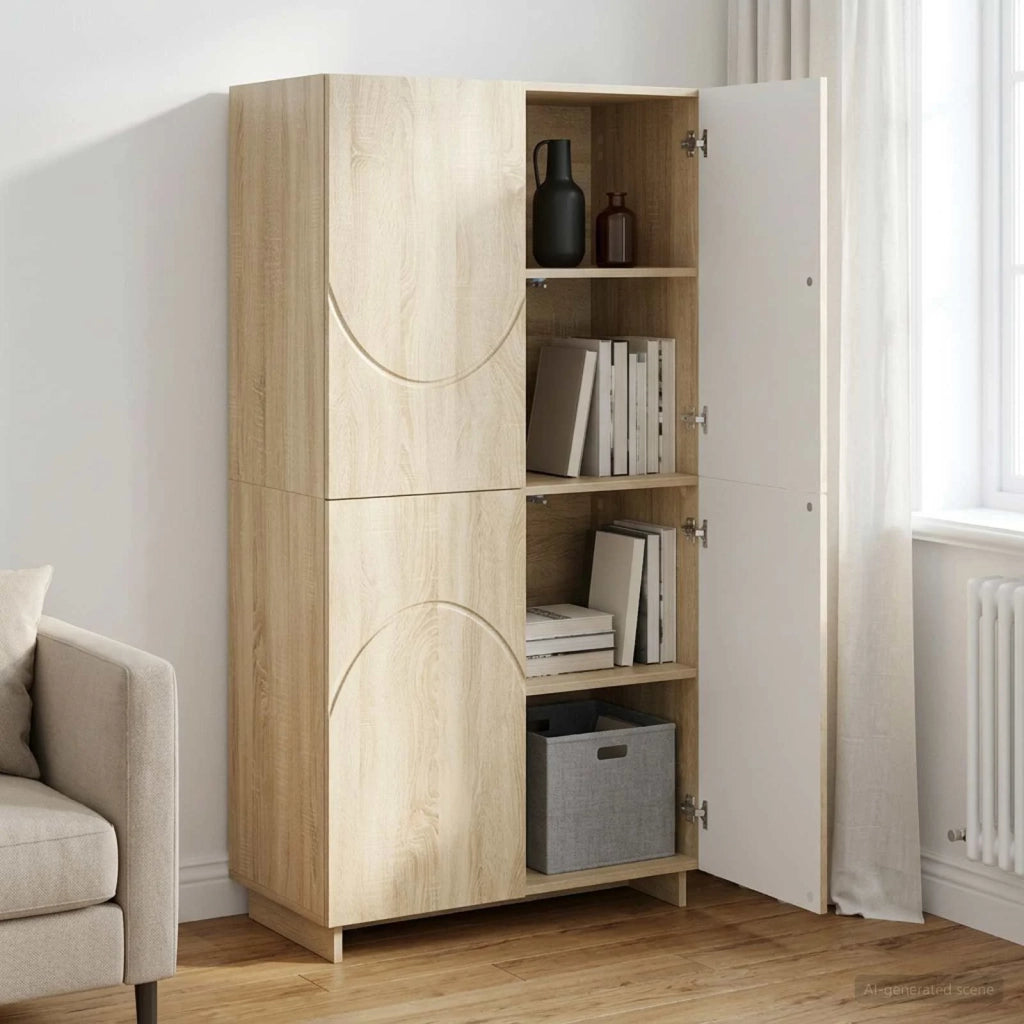 Credenza Rovere Sonoma 79x41x151 cm Legno ingegnerizzato 3433111