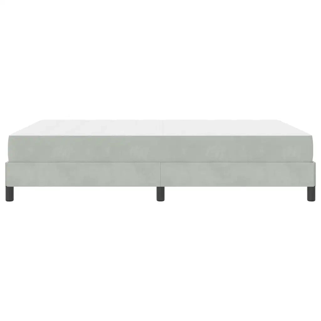Letto a molle con materasso Grigio chiaro 160 x 210 cm Tessuto 3398749