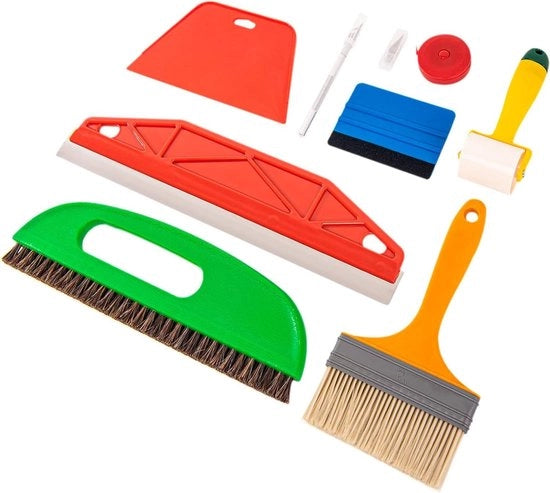 Set di utensili per levigare la carta da parati - set di utensili multifunzionali per levigare - piastrelle per backsplash - carta da contatto - carta vetrata per finestre.