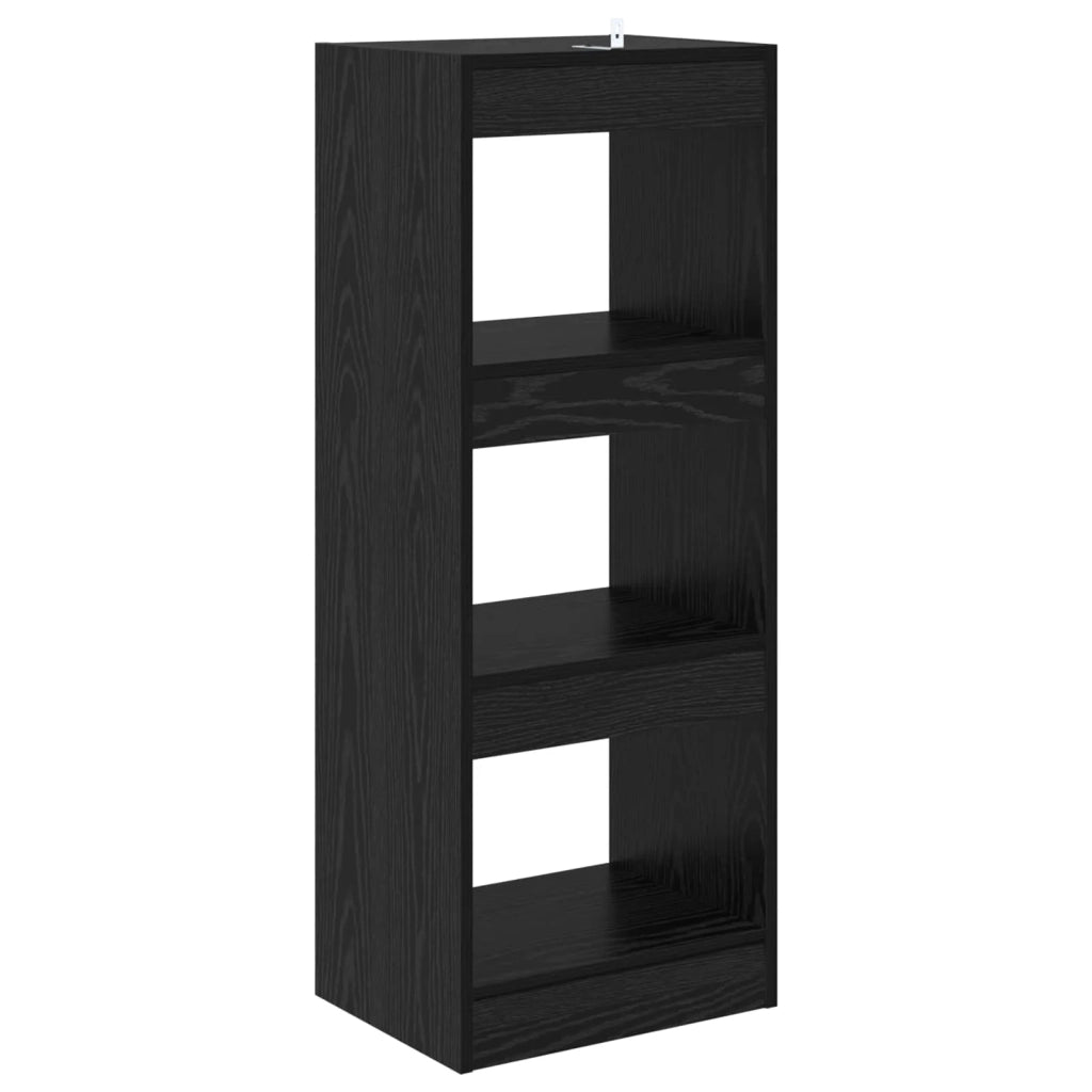 Armadio per Libri 3 livelli 37 x 30 x 103 cm Rovere nero 880455