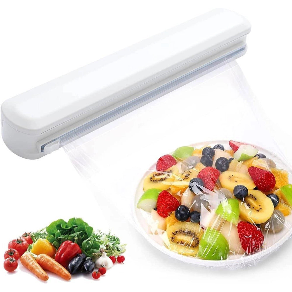 Trade Shop - Dispenser Per Pellicola Trasparente Alimenti O Carta Alluminio Con Taglierino -