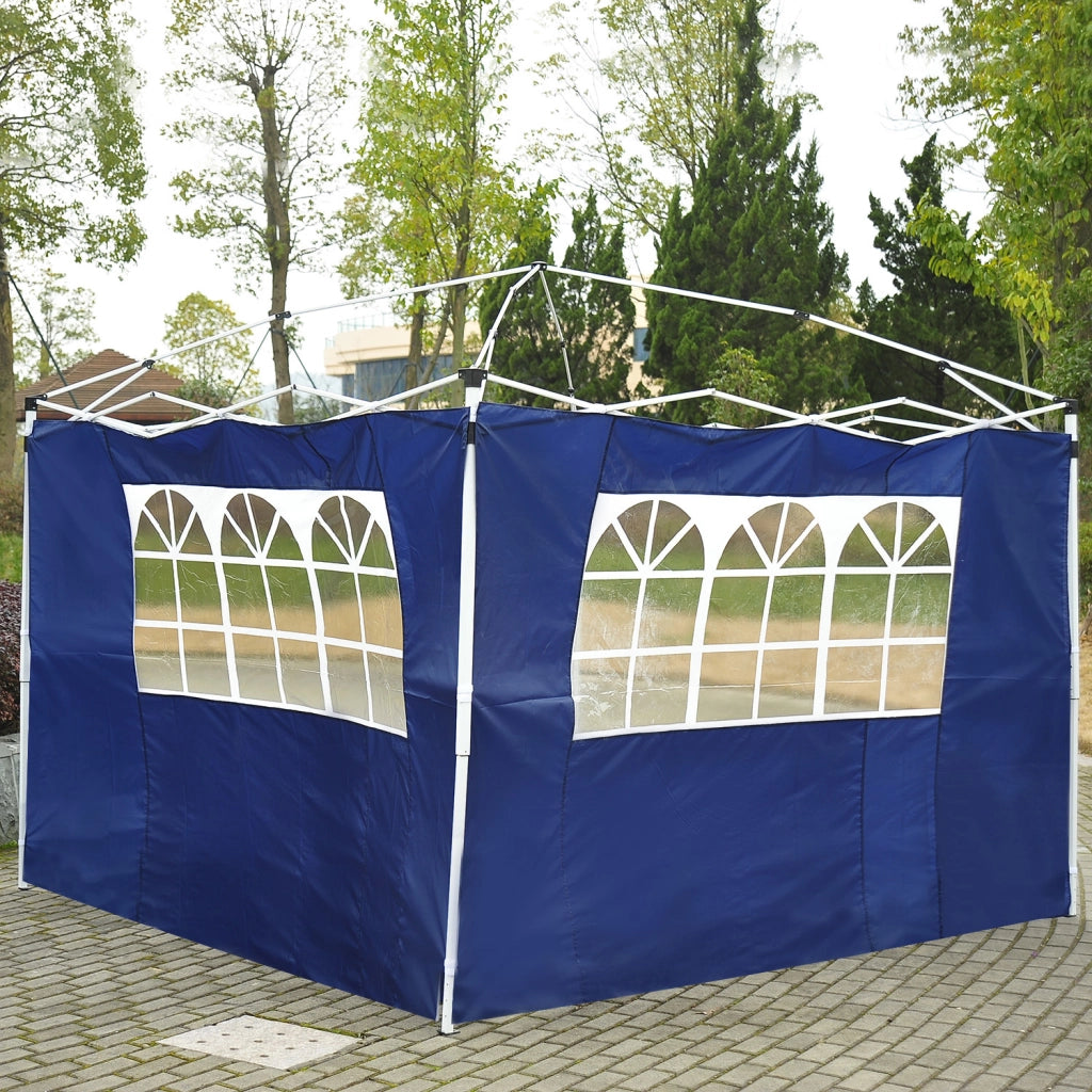Pareti Laterali per Gazebo 3x3 m ¨C zephmum ¨C 300x200 cm, Blu, Oxford