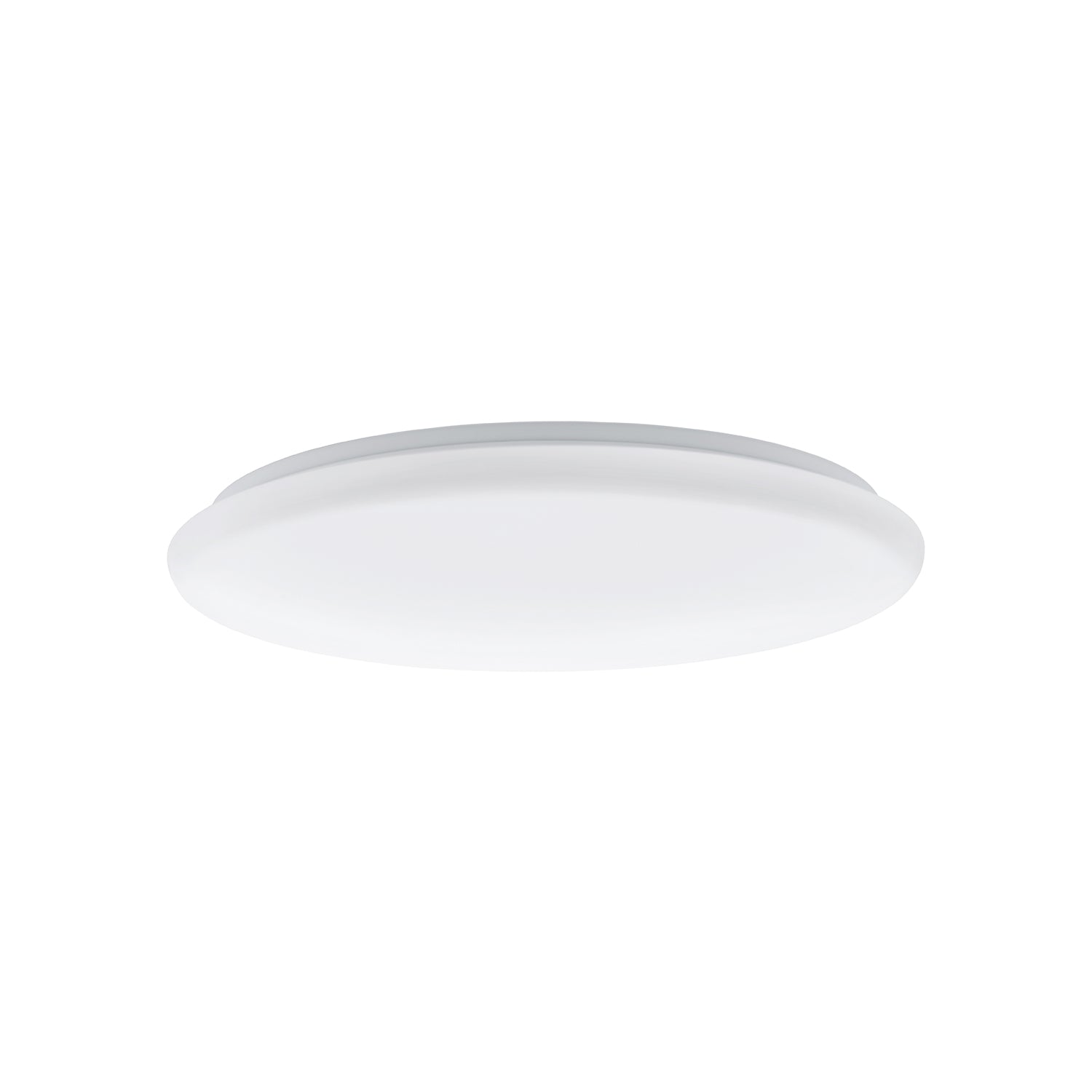 Plafoniera Moderna Giron Acciaio Bianco Luce Led Integrato 36W