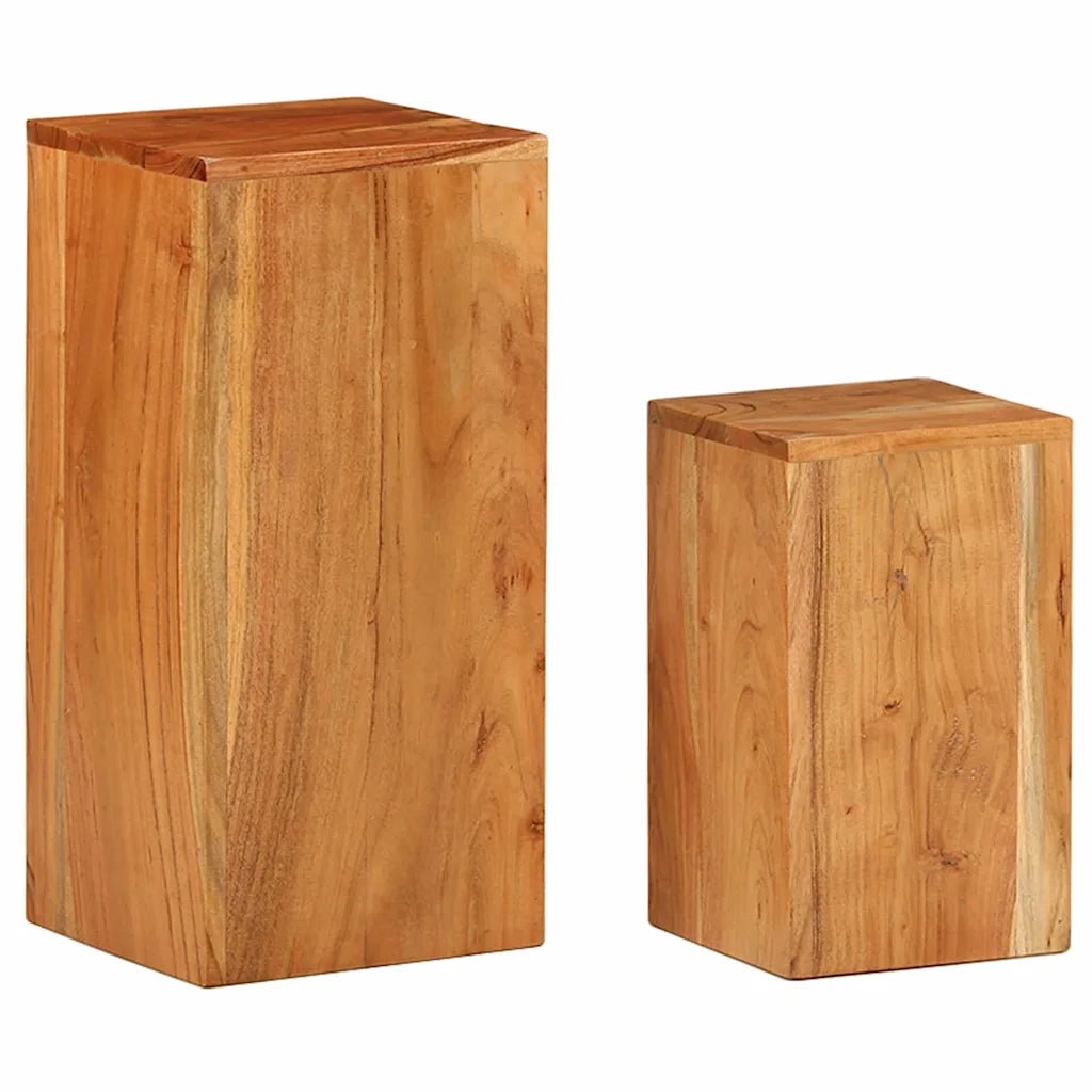 Supporti per Piante 2 pz in Legno Massello di Acacia 320805