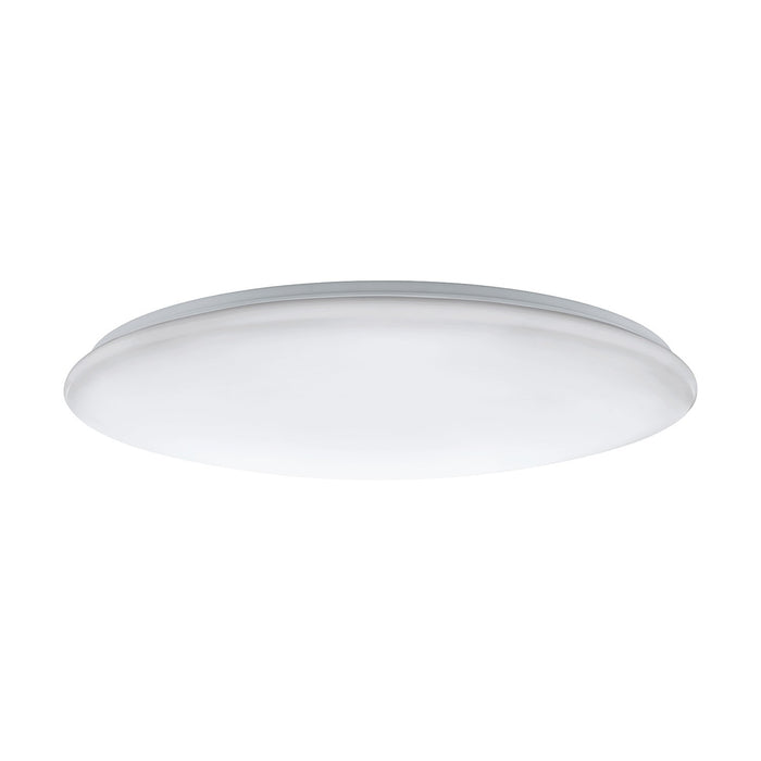 Plafoniera Moderna Giron Acciaio Bianco Luce Led Integrato 73W