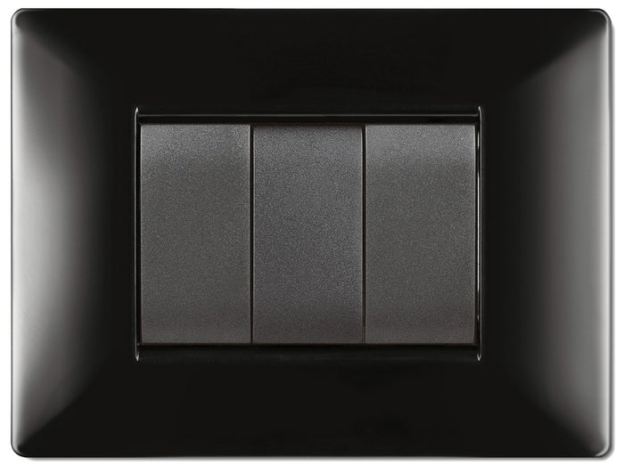 placca life q modello living nero 3 posti cod:ferx.97528