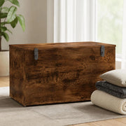 Storage Chest, Smoked Oak, 84x42x46 Cm, Wood Composite
