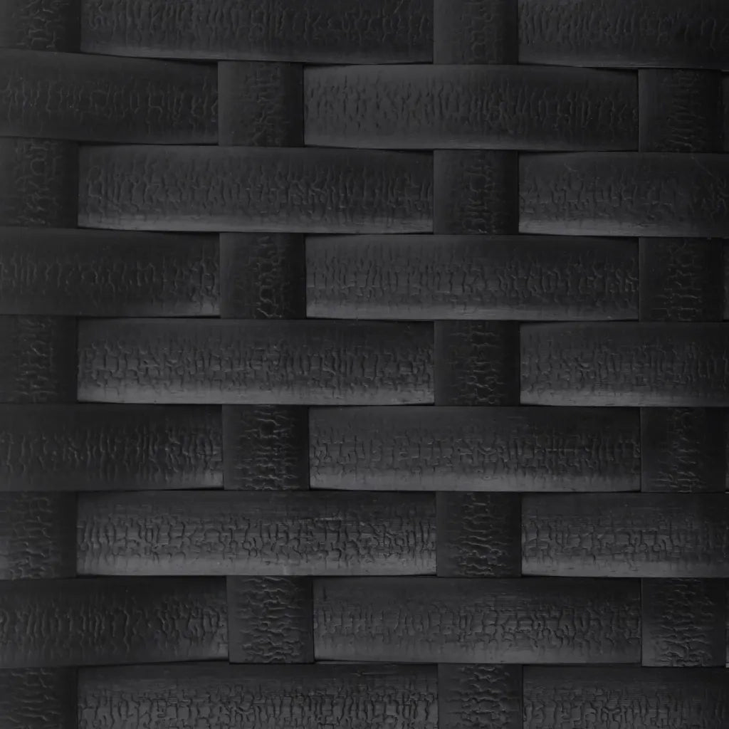 Panca da Giardino a 2 Posti in Polyrattan Nero 364121