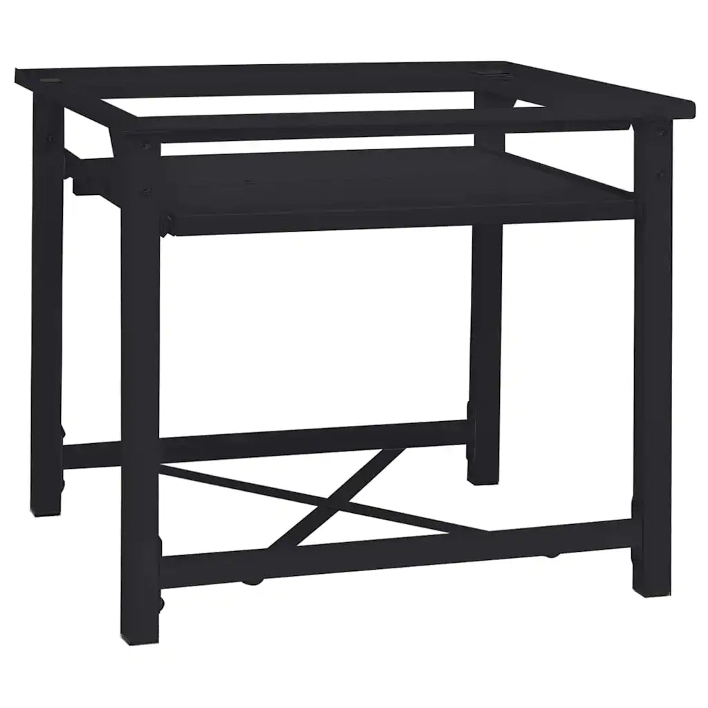 Pedestallo per Lavatrice Nero 60 x 56 x 52 cm Acciaio