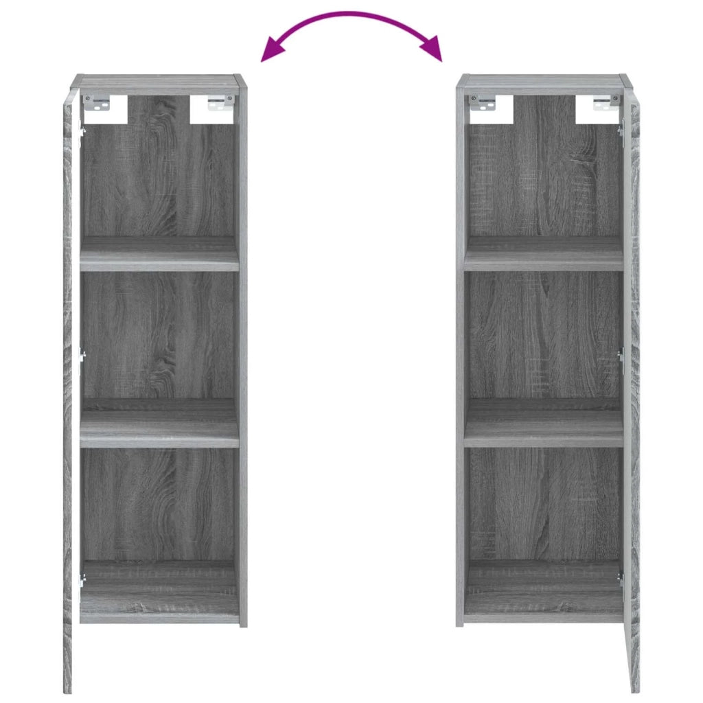 Set di mobili per il bagno 2 pz Sonoma grigio 3406139