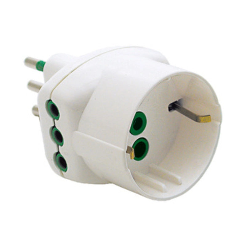 FME 82.210 ADATTATORE 10A 2P+T A 2 PRESE + SCHUKO- FANTON- 1,0 pz