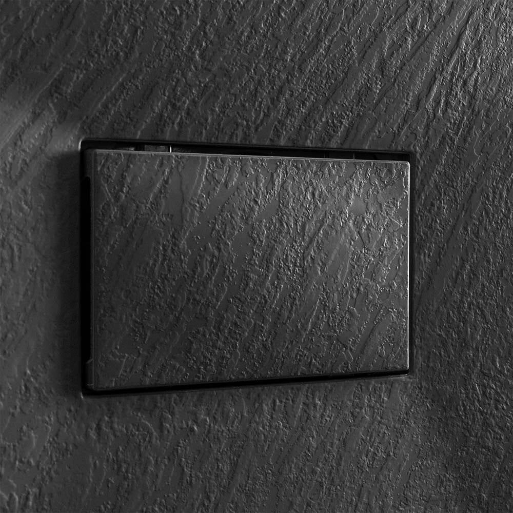 Cover piletta 19,6x11,7cm nera per piatto doccia
