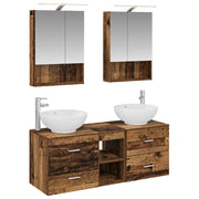 Set di mobili per il bagno 5 pcs Legno antico 3406965