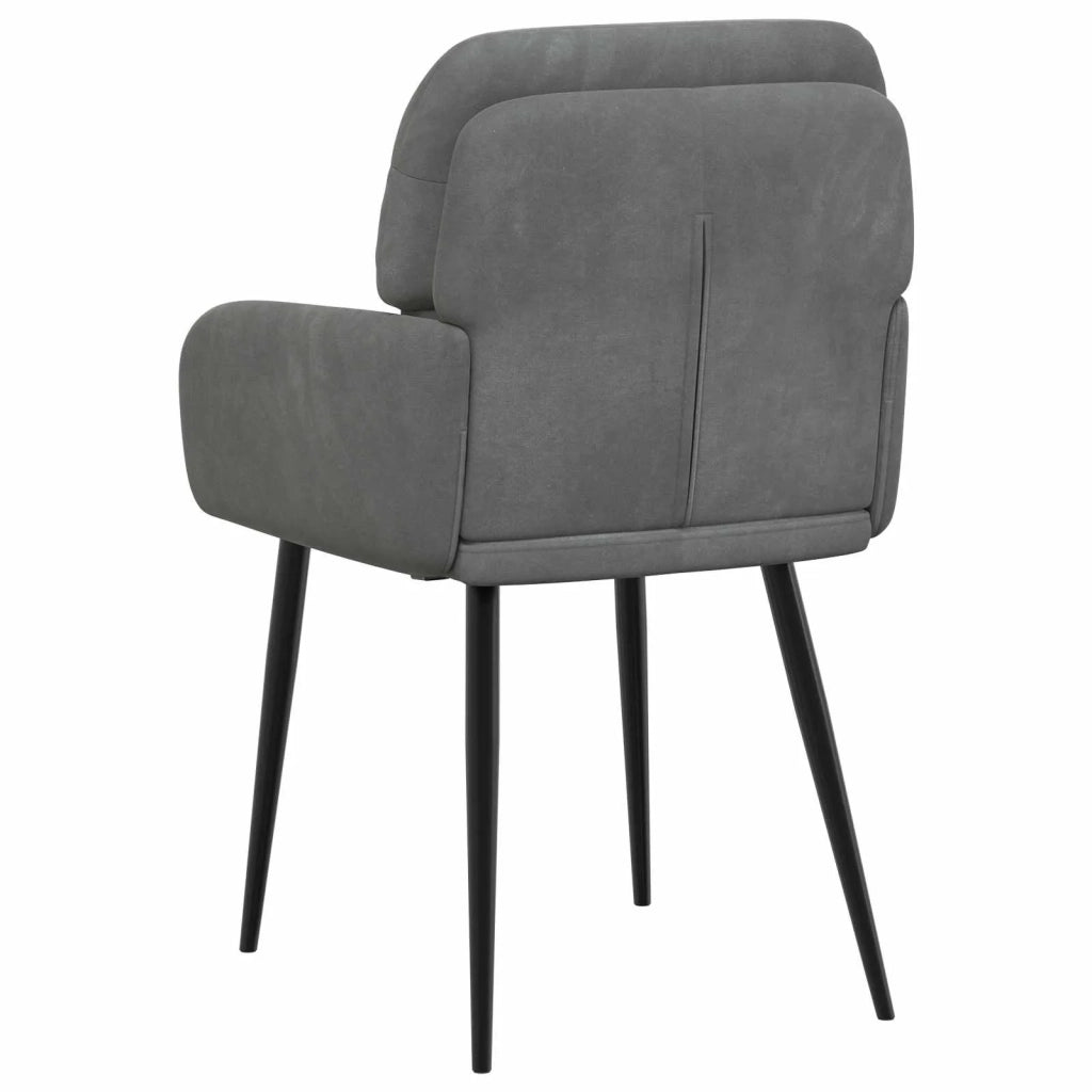 Sedie da pranzo 6 pcs Velluto (V) Grigio Scuro 3428248