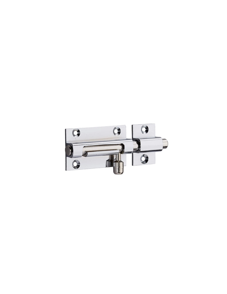 Chiusura a chiavistello per porta, ottone cromato, Ø 8 mm, 70 x 30 mm – THIRARD