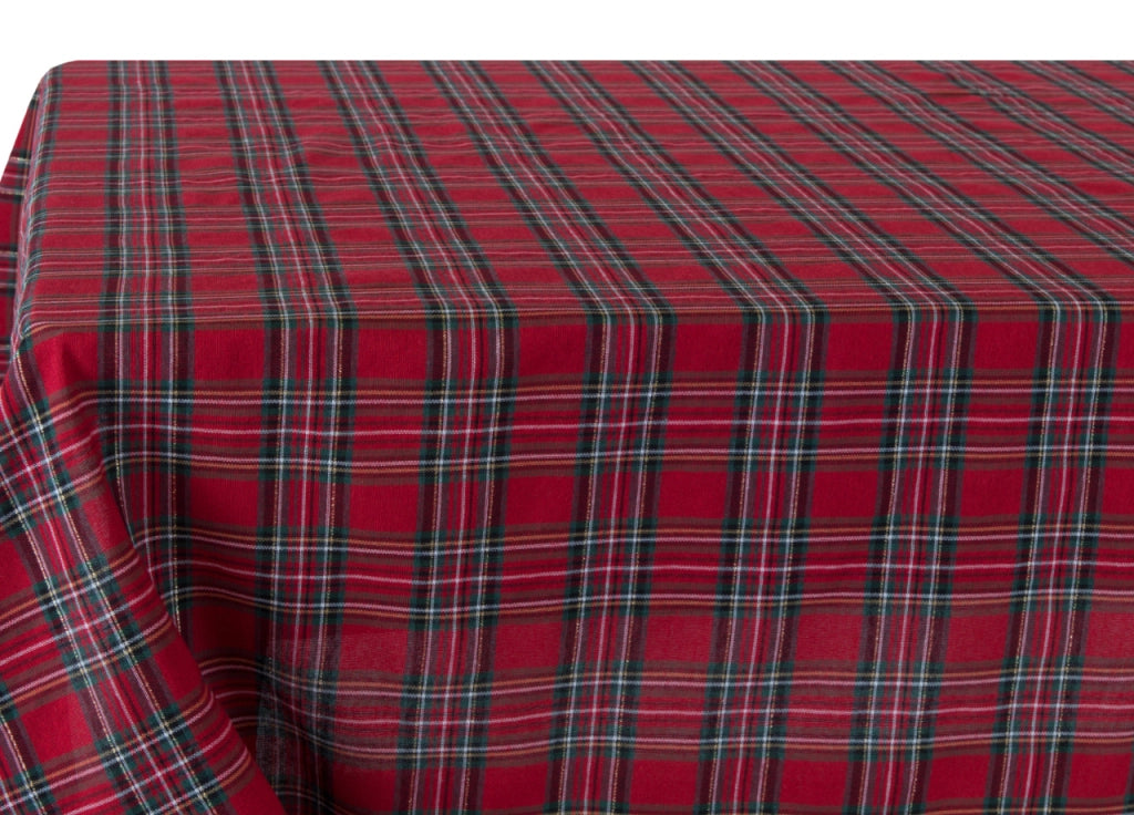 Tovaglia Cucina Soggiorno Misto Cotone Fantasia Tinto In Filo Tartan Con Lurex - 140x180cm - Tartan
