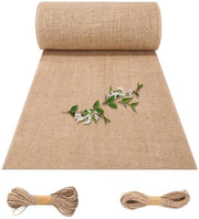 Telaio di juta - Decorazione da tavola - Decorazione in stile rustico - Tessuto di juta - Adatto per feste di campagna, comunioni, ecc. - 30 x 1000 cm