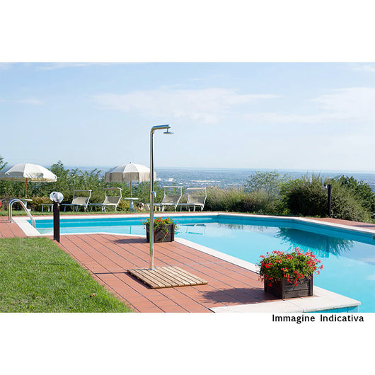 Doccia da Giardino Temporizzatore ATI Docce Stilo-P Inox Anodizzato
