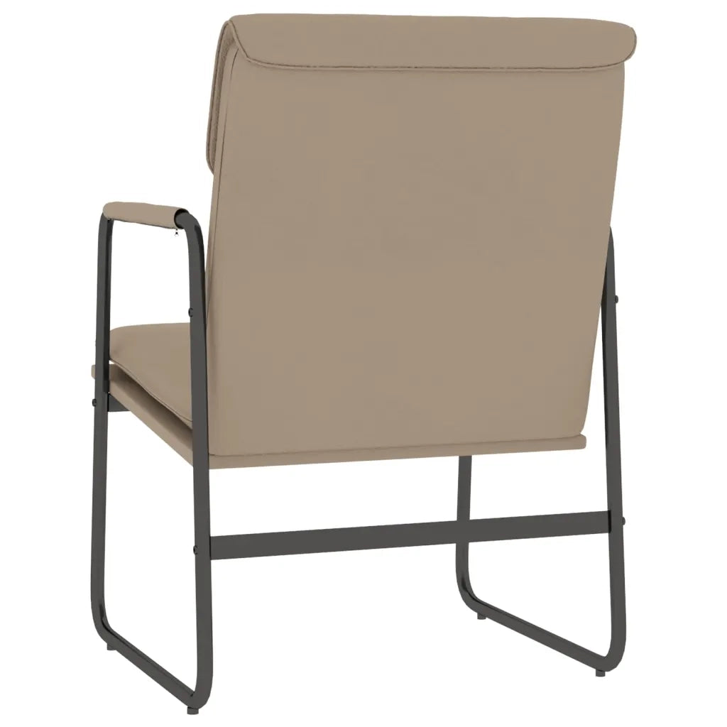 Sedia Lounge Cappuccino 55x64x80 cm in Similpelle 351365