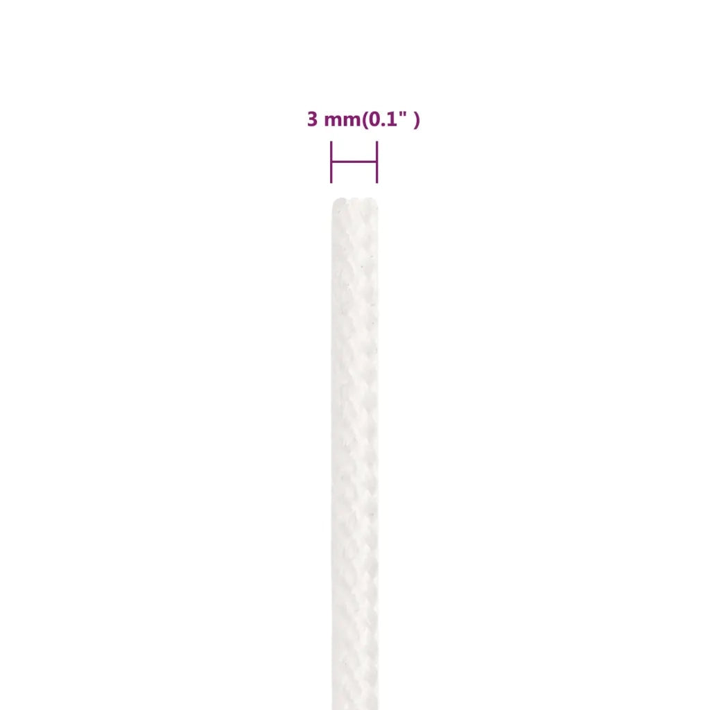 Corda per barca Completamente Bianca 3 mm 100 m in Polipropilene 152536