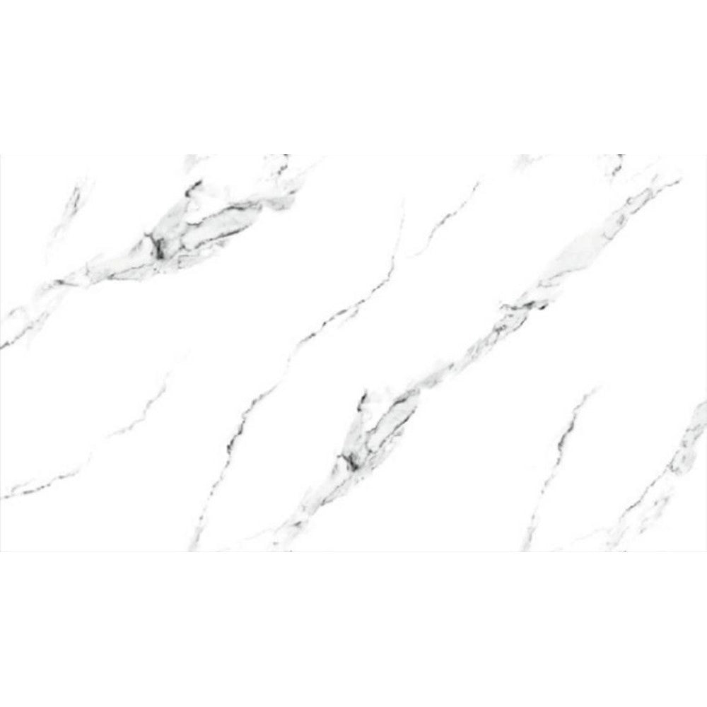 Trade Shop - Pannello Adesivo Effetto Marmo Bianco 120 X 300 Cm Pareti Paraschizzi Stanza Cucina -