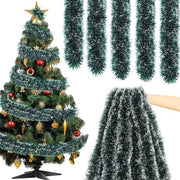 Slinger per albero di Natale in fibra, 5 m/10 m, slinger per albero di Natale, decorazione per albero di Natale, portale, ringhiera, interno ed esterno, slinger per albero di Natale (10 m)