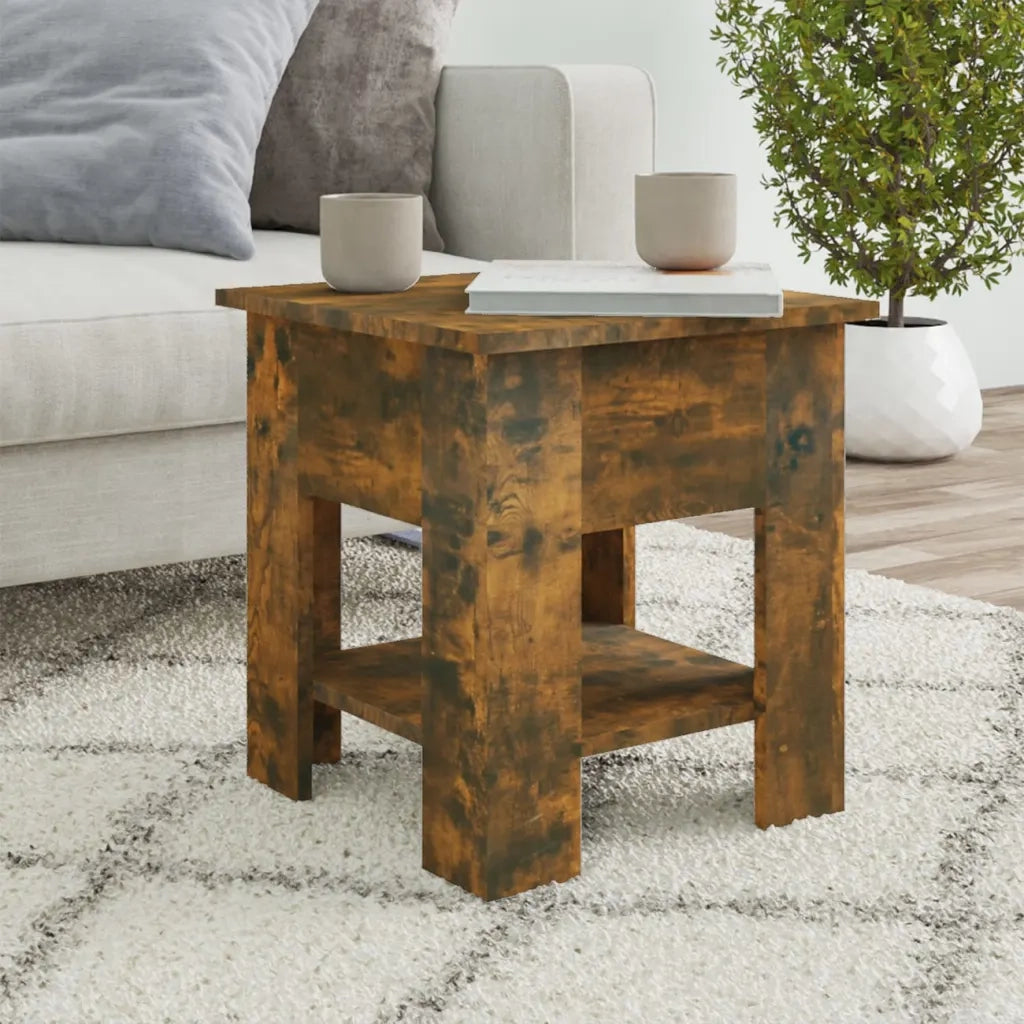 Tavolino da salotto | Tavolino da caff¨¨ | Tavolino da Soggiorno Rovere Fumo 40x40x42 cm Legno Multistrato