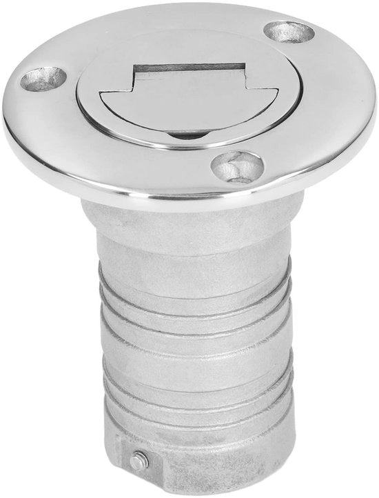 Vulhals 38 mm - Dekvulhals - Apertura di Iniezione d'Acqua - Acciaio Inox - Coperchio Senza Chiave - Per Barche/Caravan - Apertura del Serbatoio