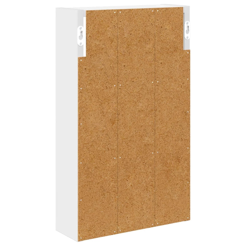 Armadio da bagno a muro con lo scaffale Bianco 30 x 10 x 50 cm 889311